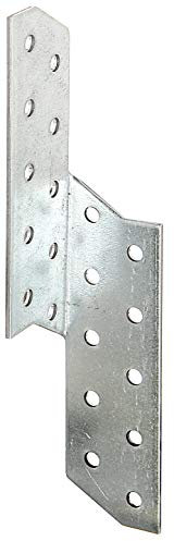 Alberts 330941 Supporti ancoranti, dx e sx, zincati con procedimento Sendzimir, 32 x 32 x 170 mm, Set da 12