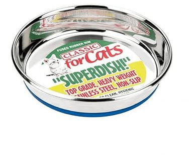 Classic Pet Products Classic Steel Superdish for Cats, Large, 500 ml