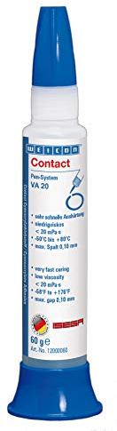 WEICON Contact VA 20 Cyanacrylatklebstoff 60 g farblos | Sekundenkleber für Gummi, Holz, Metall, Kunststoff