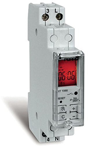 Perry - Interruptor temporizador escalera multiple 1din con lcd
