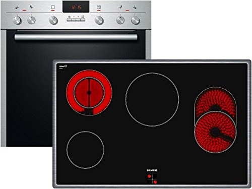 Siemens EQ643EK02B Cuisinière et plaque de cuisson combinée/A/67 litres/groupe de produits : Large appliance set/acier inoxydable
