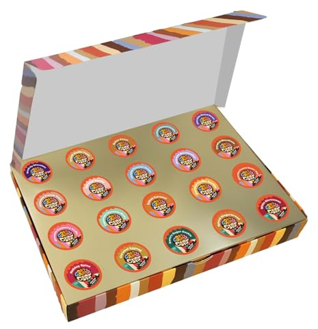 Crazy Cups Coffee Gifts, Flavored Coffee Gift Box for Keurig K Cup Machines, Deluxe Sampler, 20 Count