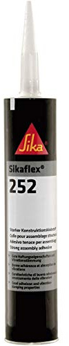 Sikaflex-252 Konstruktionsklebstoff, Klebstoff 300ml, Schwarz