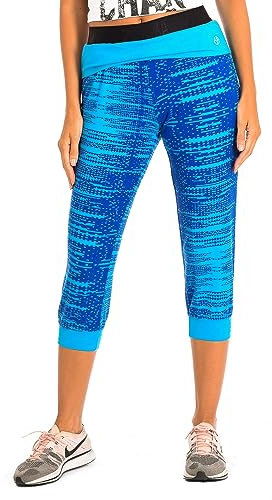 Zumba Pantaloni sportivi da pirata da donna con doppio elastico in vita Z1B00312