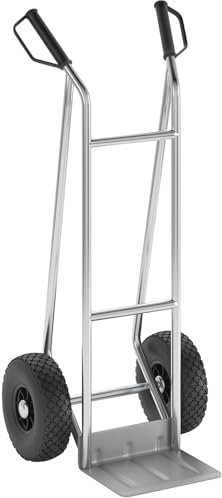 eurokraft | pro | Diable en aluminium | modèle M: hyper-léger et compact | roues confort à bandage pneumatique