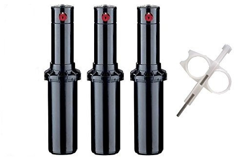 Hunter PGP-ADJ Rotor Sprinkler Heads - 3 Pack - Includes Adjustment Tool