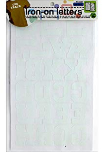 Dritz-Iron-On Letters 1,5 Athletic, Colore: Bianco