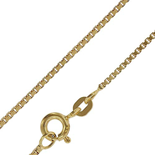 trendor Halskette für Anhänger 333 Gold Venezianer Kette 0,9 mm 71750 | Kette aus Echtgold schönes Geschenk
