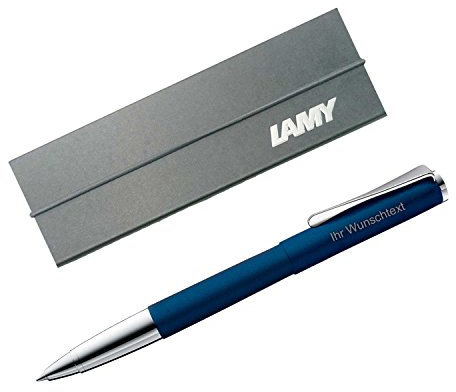 Lamy Tintenroller studio imperialblue Modell 367 inkl. Laser-Gravur, Farbe mattdunkelblau