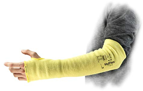 Sleeves Ansell HyFlex 70-118 Armschützer, Mechanikschutz, Optimale Flexibilität und Schnittschutz, Hitzebeständig (12 Stück)