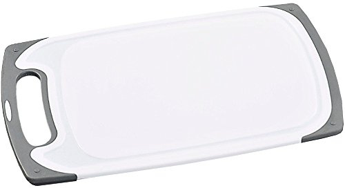 KESPER 30754 Kunststoff-Schneidebrett, 25 x 15 x 0,9 cm, grau