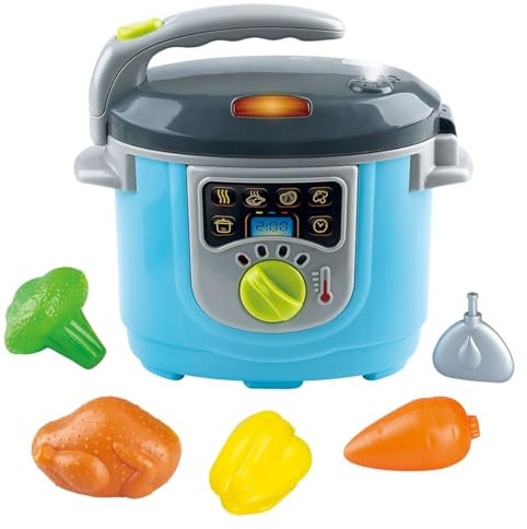 PlayGo 3615 – Petit déjeuner pour Deux My Home Fun avec Assiettes, Tasses, Couverts, Grille-Pain avec Fonction Pop-up et Bouilloire