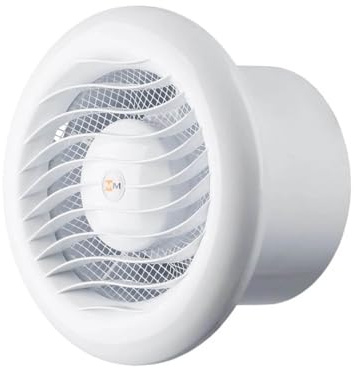 MMotors Ventilador Extractor Profesional Ø100mm para Sauna y Baño de Vapor 140°C IPX4 – Motor con Rodamientos NSK Japón – Ventilación Silenciosa para Aire Caliente y Ambientes Húmedos