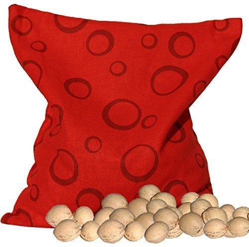 Cherry Pit Bags red with Circle (24x24cm) Cherry Pit Pillow