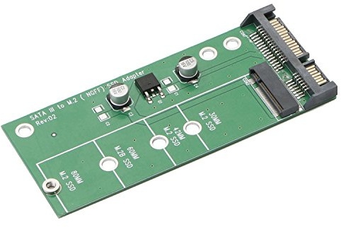 JIUWU M.2 to Sata Adapter Ngff to Sata Adapter Card（Not for M.2 Nvme） Ngff M2 to 2.5 Inch Sata Iii Drivers B Key B & M Key Ssd Converter forDOS, Windows 95, 98, XP, 2000, Vista