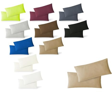 Exklusiv Heimtextil Kissenhülle Doppelpack Mit Reißverschluss 5 Größen Jersey