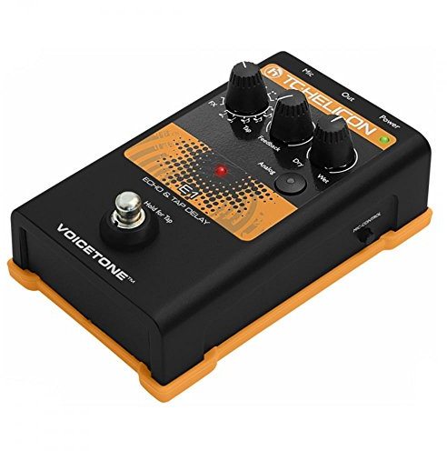TC-Helicon VOICETONE E1 Single-Button Stompbox for Compelling Vocal Echo Effects