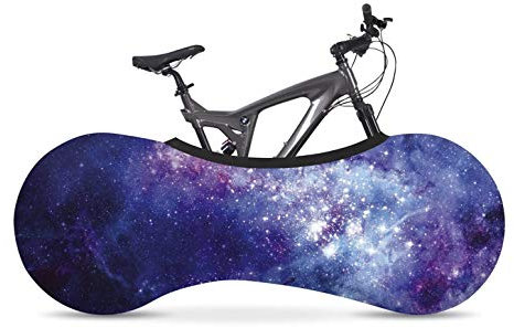 VELOSOCK Indoor Fahrradschutzhülle Fahrradabdeckung zur Lagerung - Galaxy - Die Beste Lösung, um Böden und Wände SCHMUTZFREI zu halten - Passt für 99% Aller Erwachsenen-Fahrräder