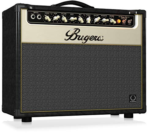 Bugera V22 INFINIUM 22-Watt Vintage 2-Kanal Röhrencombo mit INFINIUM Tube Life Multiplier, Original Turbosound Lautsprecher und Reverb