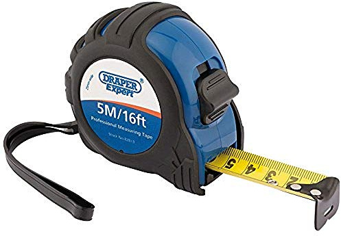 Draper 82813 5 m/4,9 m Expert Mètre ruban professionnel – Noir/Bleu, noir, 82813