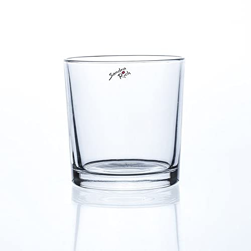 Sandra Rich 12er Set Teelichthalter Windlicht Dekoglas CYLI H. 8,5cm D. 7,5cm