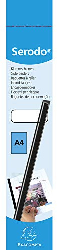 Exacompta 189781E - Caja de 15 canutillos para 180 hojas, 18 mm, color negro