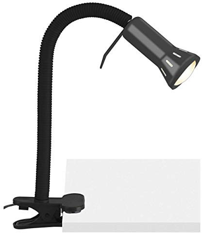 Lampada BRILLIANT Flex clamp luce nera | 1x R50, E14, 40W, adatto per lampade a riflettore (non incluse) | Scala da A ++ a E | Regolabile individualmente con un braccio flessibile