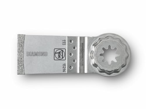 Fein E-Cut Diamant Sägeblatt (Aufnahme Starlock Plus, Maße 35x50 mm, saubere Schnittkanten in CFK-/GFK-Materialien) 63502193210