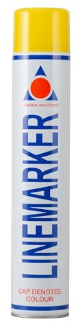 Aerosol Solutions 0900 Line Marker Yellow Spray Paint 750ml