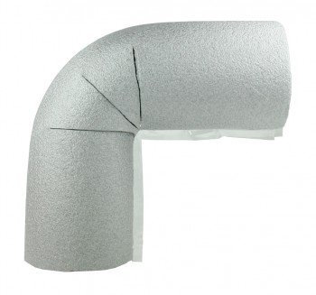 Interplast, Fusiotherm 10 x Rohrisolierung, Bogen mit 22mm Durchmesser, 13mm Isolierung