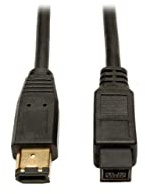 Tripp Lite FireWire 800 IEEE 1394b Hi-speed Cable (9pin/6pin) 6-ft.(F017-006)
