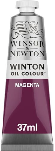 Winsor & Newton 1414380 Winton, feine hochwertige Ölfarbe - 37ml Tube mit gleichmäßiger Konsistenz, Lichtbeständig, hohe Deckkraft, Reich an Farbpigmenten - Magenta