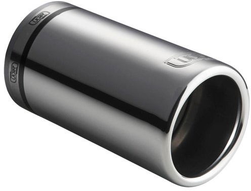 Ulter Sport NX07.1 Auspuffblende, aus Edelstahl, rund, 80 x 150, 45-58 mm | Montage 45-56mm - Edelstahl