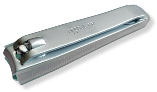 nippes Solingen Nagelknipser | Mit praktischem Nagelfang | Länge 8 cm | Fußnagel Knipser | Nagelpflege Knipser | Nagelknipser für dicke Nägel