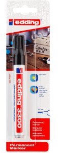 edding 10 x Permanentmarker 3300 nachfüllbar 1-5mm schwarz