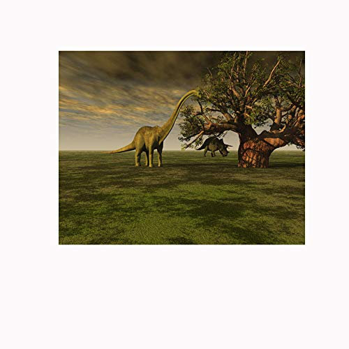 Fototapete Selbstklebend Dinosaurier 300x200cm Wandgemälde Wand Dekoration Schlafzimmer Tapete