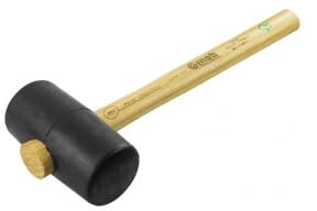 Maillet caoutchouc 50 manche frêne MOB
