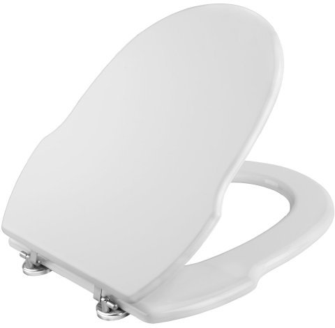 Cornat WC-Sitz GRECIA weiß / Toilettensitz / Toilettendeckel / Klodeckel / WC-Deckel / Holzkern (MDF) / KSGRE00