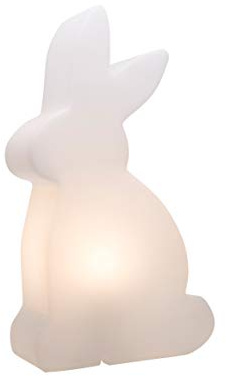 8 seasons design Dekoleuchte Shining Rabbit - Indoor & Outdoor - Kunststoff - Weiß, 50 cm