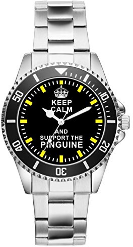 KIESENBERG Krefeld Pinguine Eishockey Fan Uhr Herren - 2073 | Sportliche Armbanduhr, Fan-Design, Eishockey-Motiv, Geschenkidee für leidenschaftliche Fans