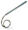 Htemp Zündkerze für Pelletofen, 155 x 10 mm, 300 W, Silber / Schwarz