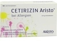 CETIRIZIN Aristo bei Allergien 10 mg Filmtabletten 100St
