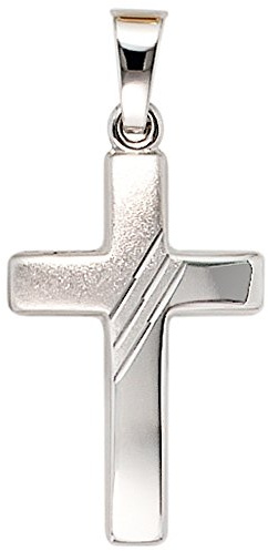 Jobo Damen-Anhänger Kreuz aus 8 Karat 333 Weißgold