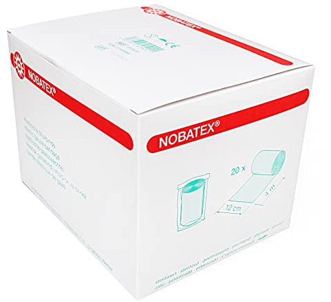 Nobatex elastische Mullbinden in Folie 20 Stück 4m x 12cm