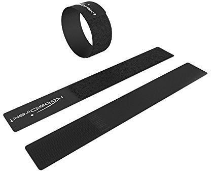 KabelDirekt – 2 cm x 16 cm Fascette Fermacavo (con micro ganci, fibre sintetiche, riutilizzabili, 16 pezzi, per disposizione, raggruppamento dei cavi),