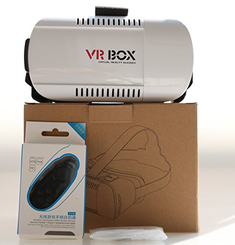 Gafas de realidad virtual 3D VR Box con Gamepad, mando a distancia y controlador.