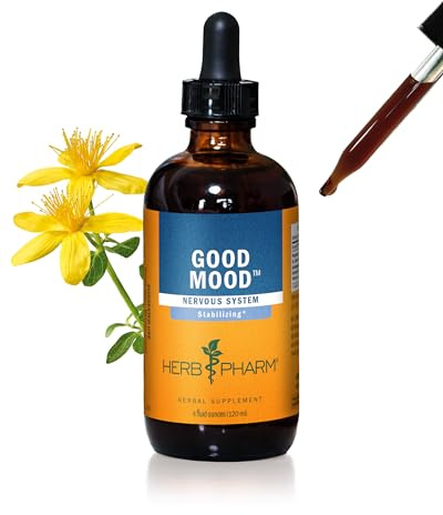 Herb Pharm Good Mood Liquid Herbal Formula with St. John's Wort for Healthy Emotional Balance - 4 Ounce