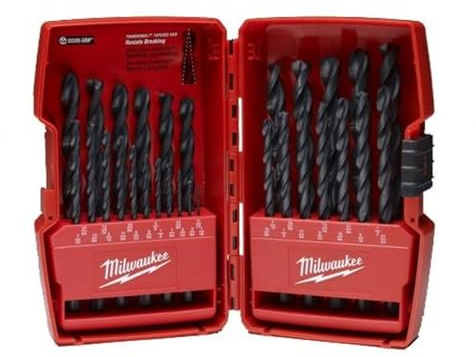 Drill Bit Set, Black Oxide, 29 Pcs.