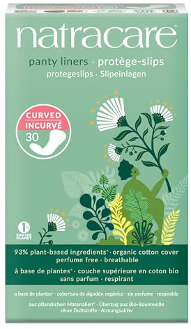 Proteggi slip anatomici “Curved” in cotone bio Natracare
