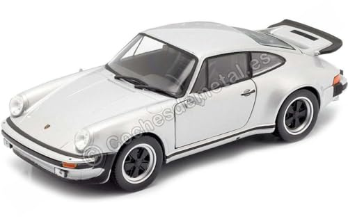 Porsche 911 Turbo 3.0, Silber, 1974, Modellauto, Fertigmodell, Welly 1:24